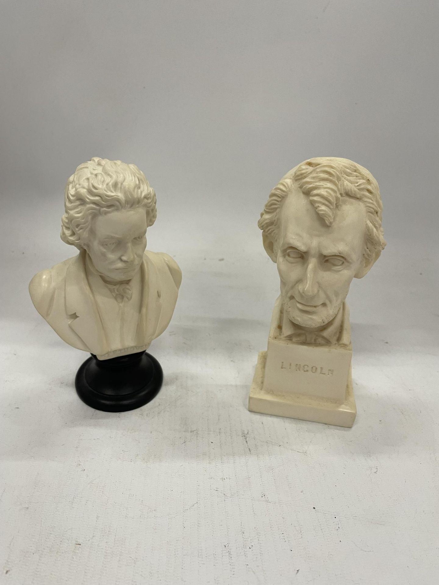 TWO ITALIAN BUSTS TO INCLUDE A G.RUGGERI EXAMPLE OF ABRAHAM LINCOLN