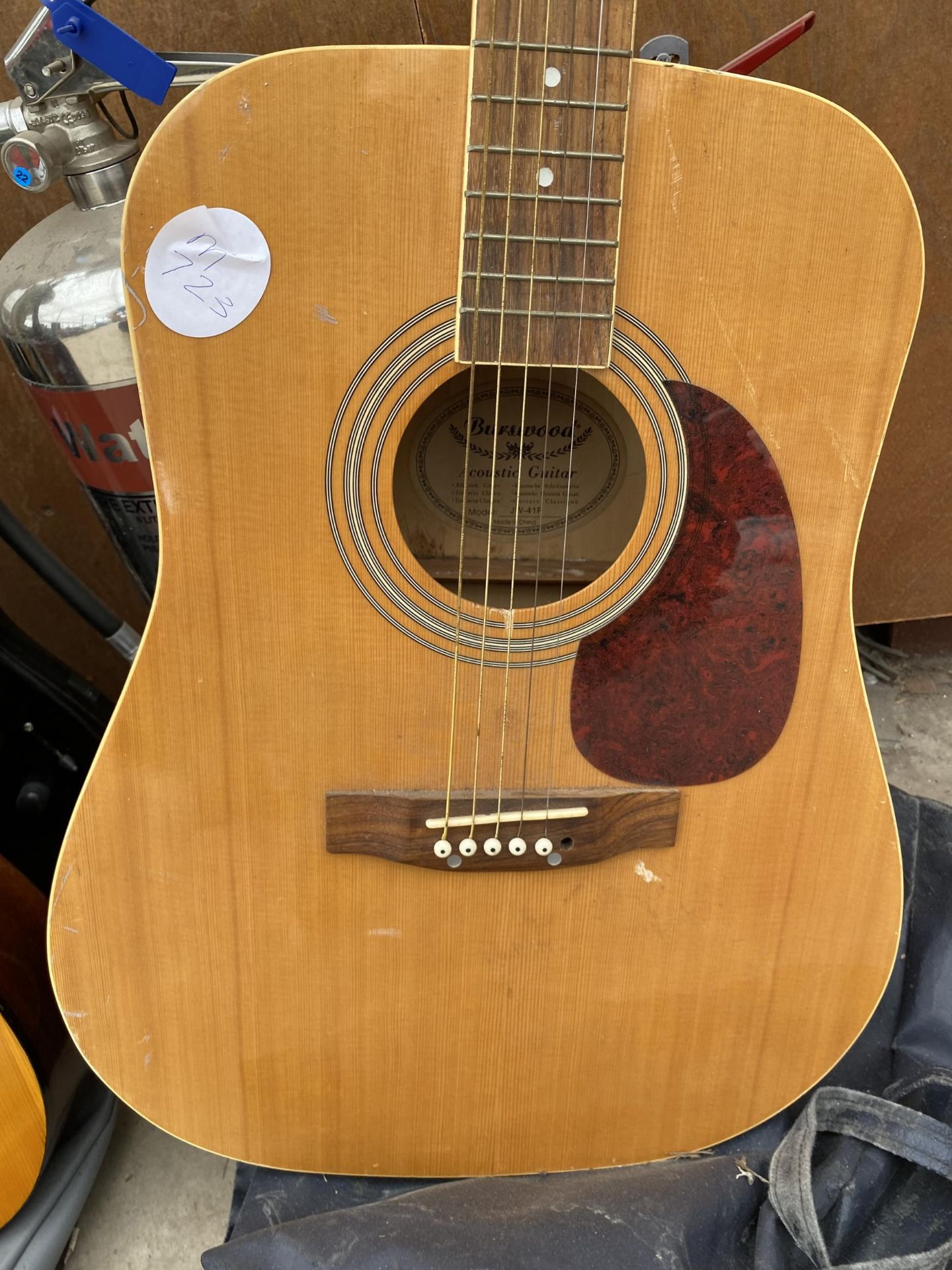 A BURSWOOD ACOUSTIC GUITAR - Image 2 of 4