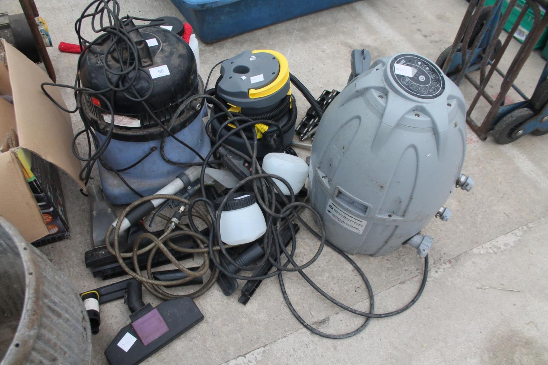 3 VARIOUS PUMPS, CLEANER AND EXTRACTOR NO VAT