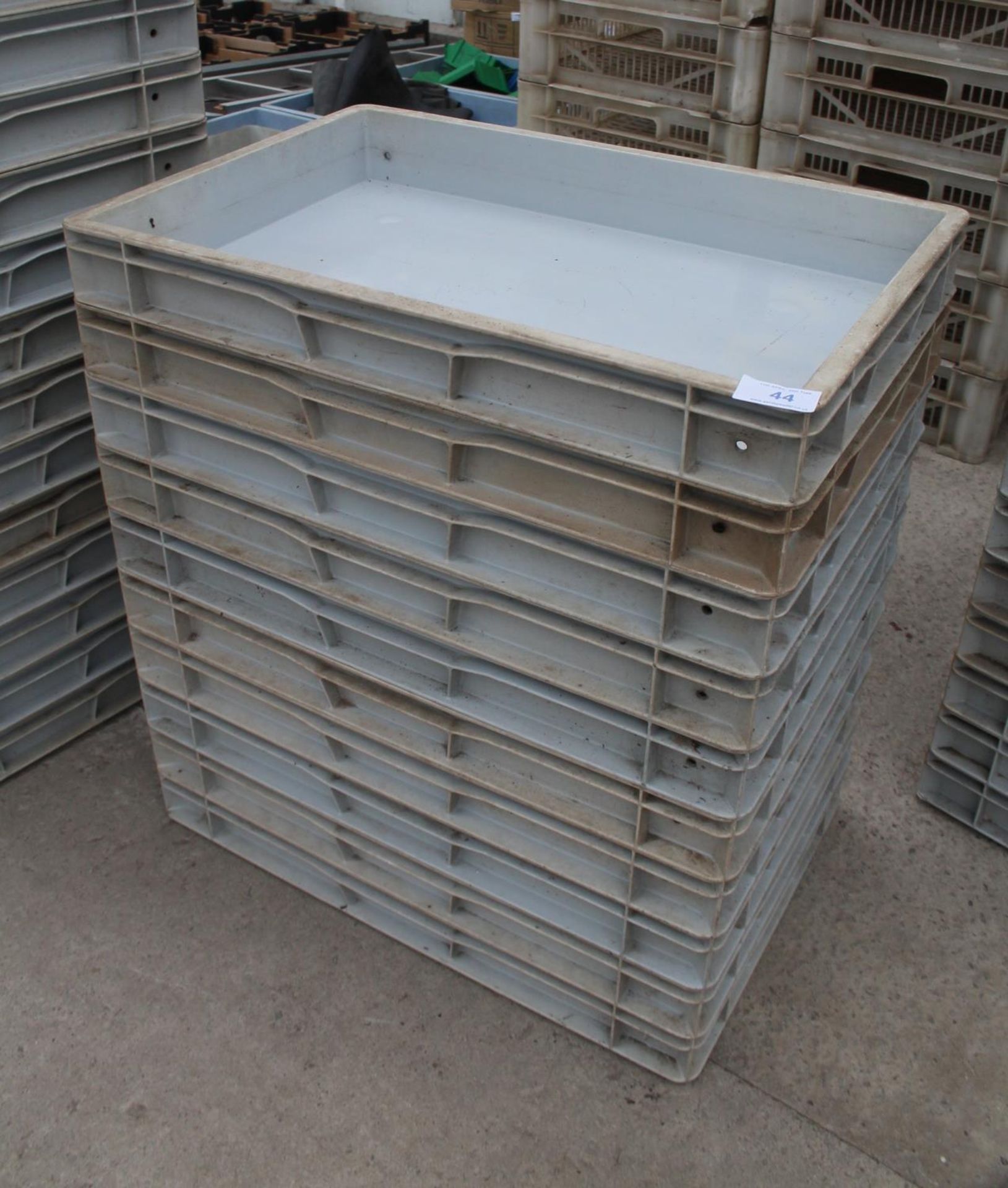 13 CARRYING TRAYS, LIGHT BLUE NO VAT