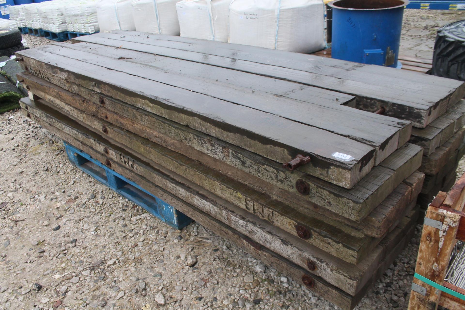 6 WOODEN BOG MATS NO VAT