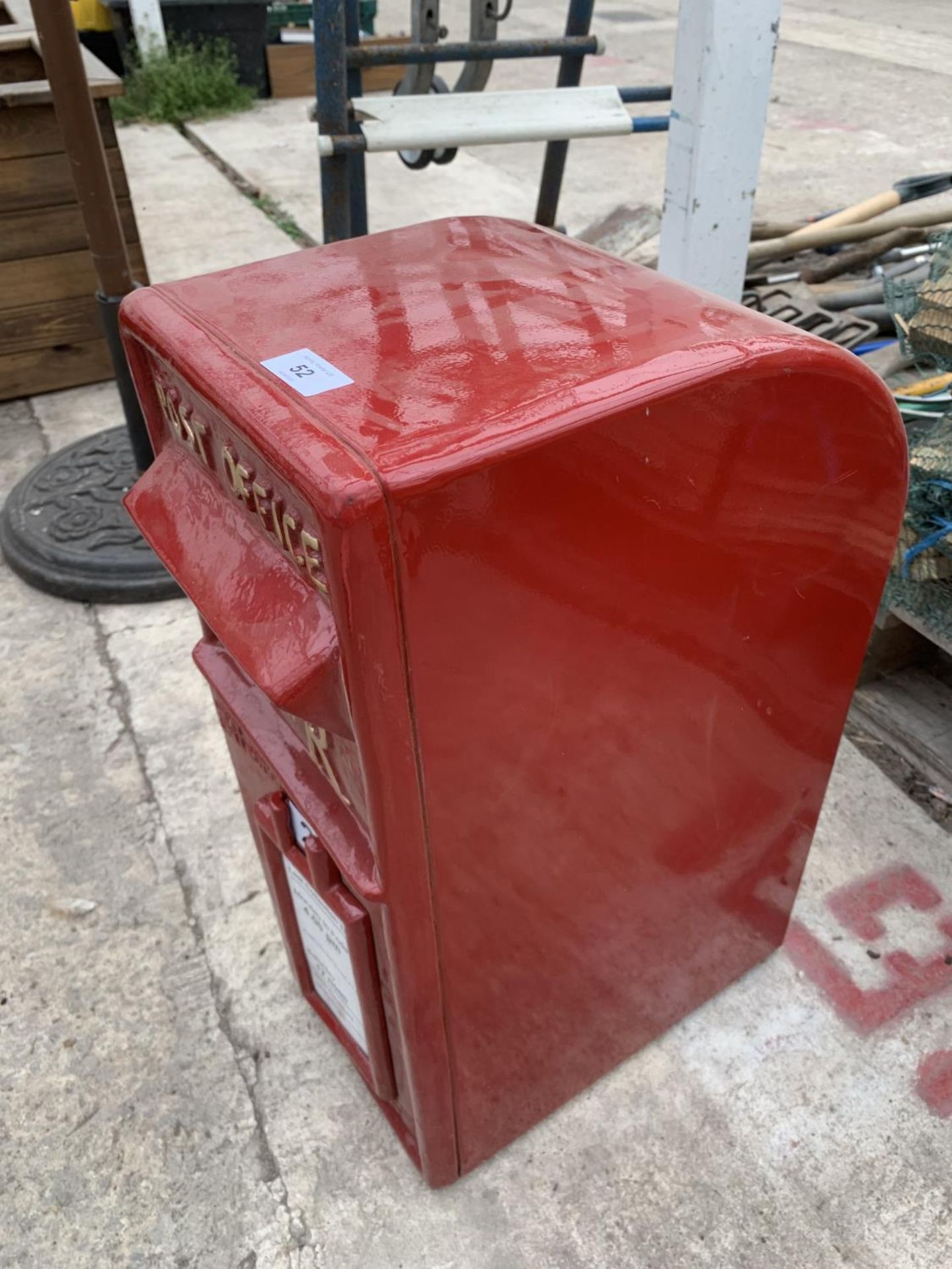 A RED POST BOX WITH KEYS + VAT - Image 2 of 4