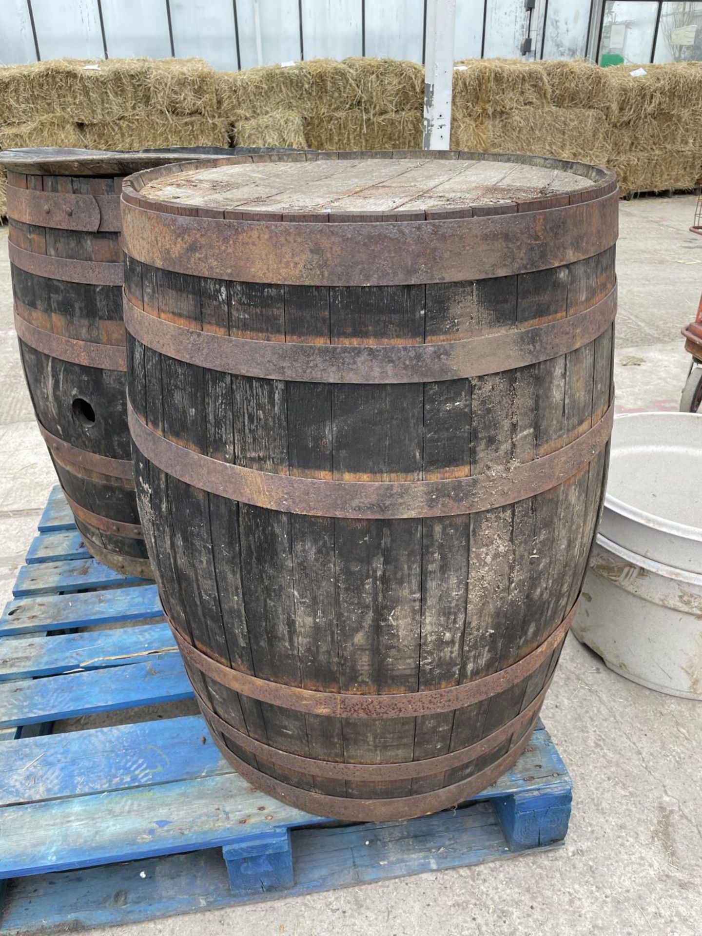 A FULL OAK BARREL -NO VAT