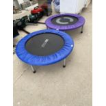 TWO EXERCISE TRAMPOLINES TO INCLUDE A PRO FITNESS