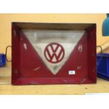 A METAL VW DRINKS TRAY