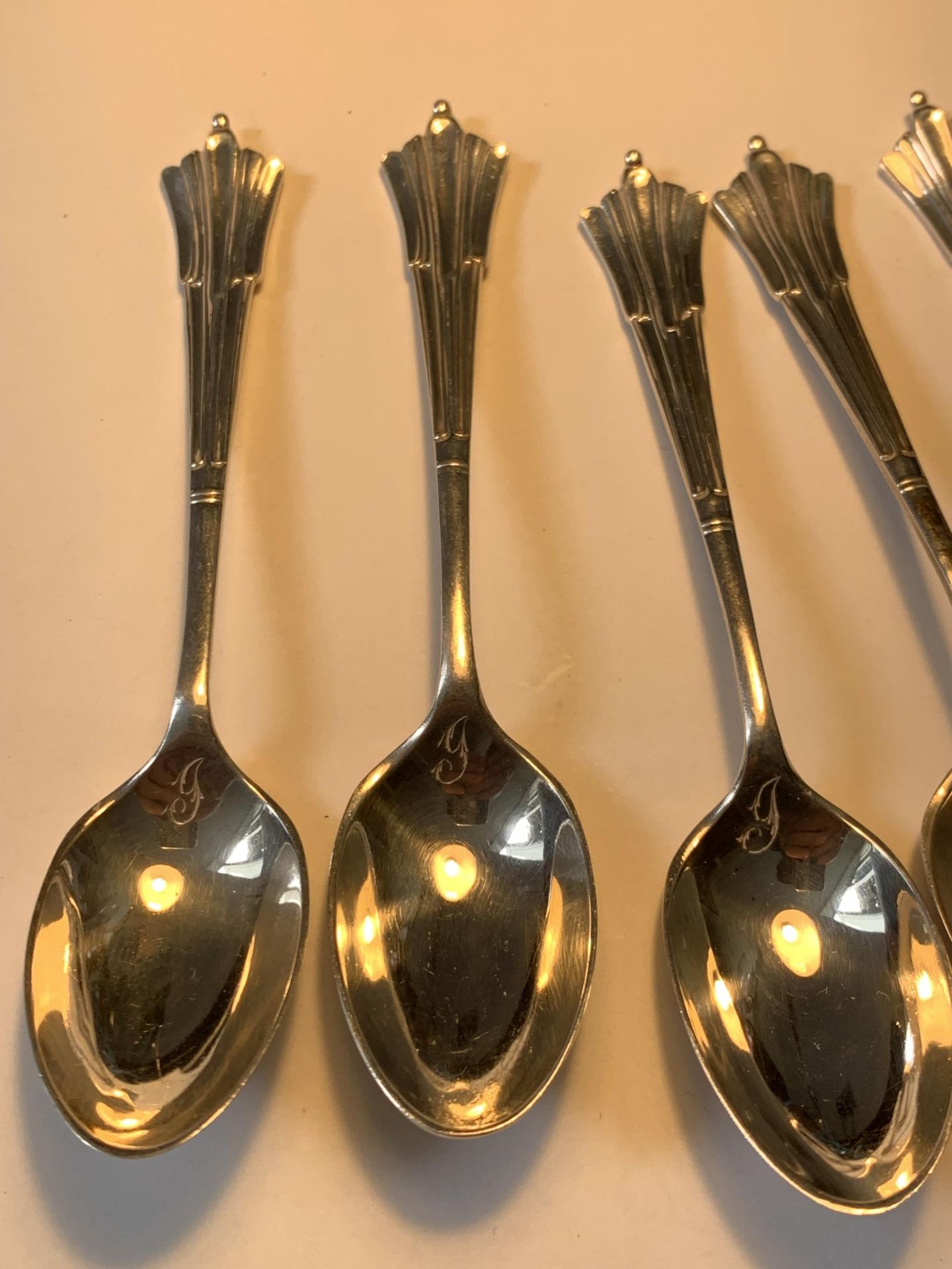 TEN SPOONS TO INCLUDE FIVE HALLMARKED BIRMINGHAM AND FIVE EPNS GORSS WEIGHT OF SILVER SPOONS 63.6 - Image 2 of 5