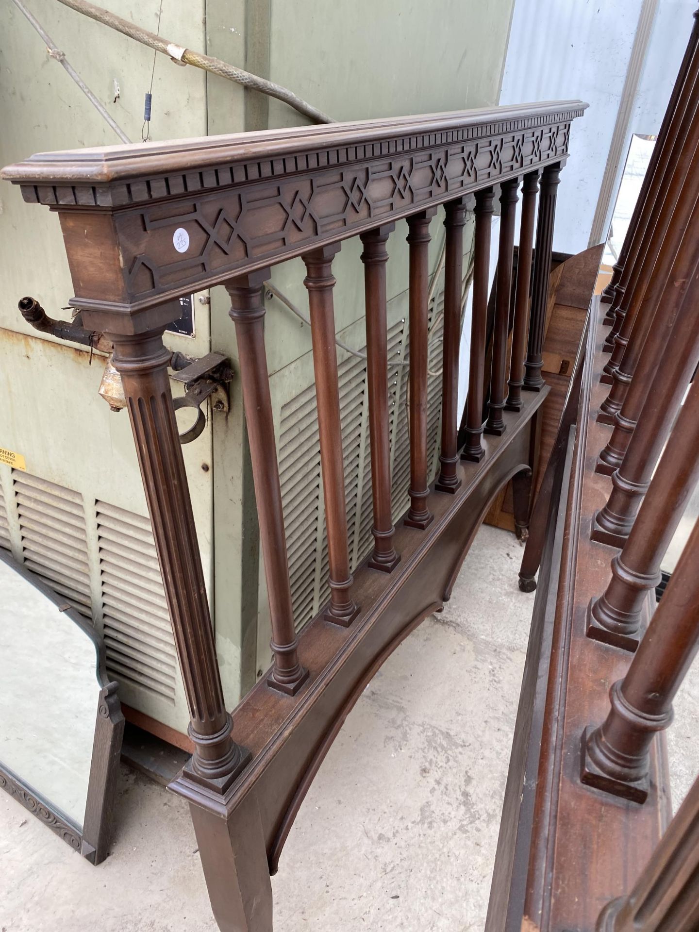 A VICTORIAN MAHOGANY 46" BED HEAD AND FOOT - Image 2 of 2