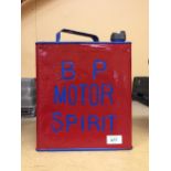 A VINTAGE BP MOTOR SPIRIT PETROL CAN