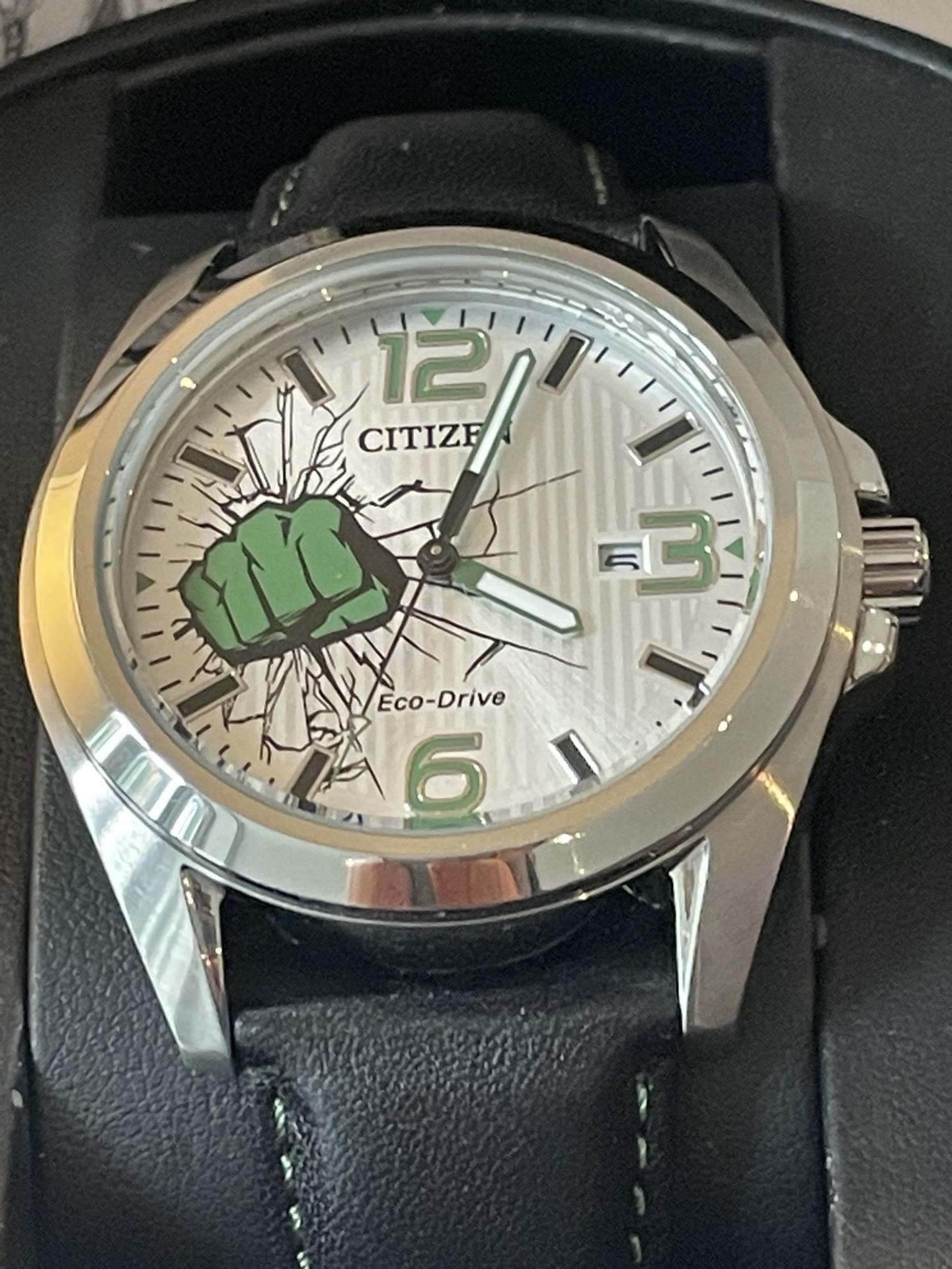 A GENTS CITIZEN ECO DRIVE MARVEL COMICS WRIST WATCH WITH ORIGINAL BOX SEEN WORKING BUT NO WARRANTY - Image 2 of 4