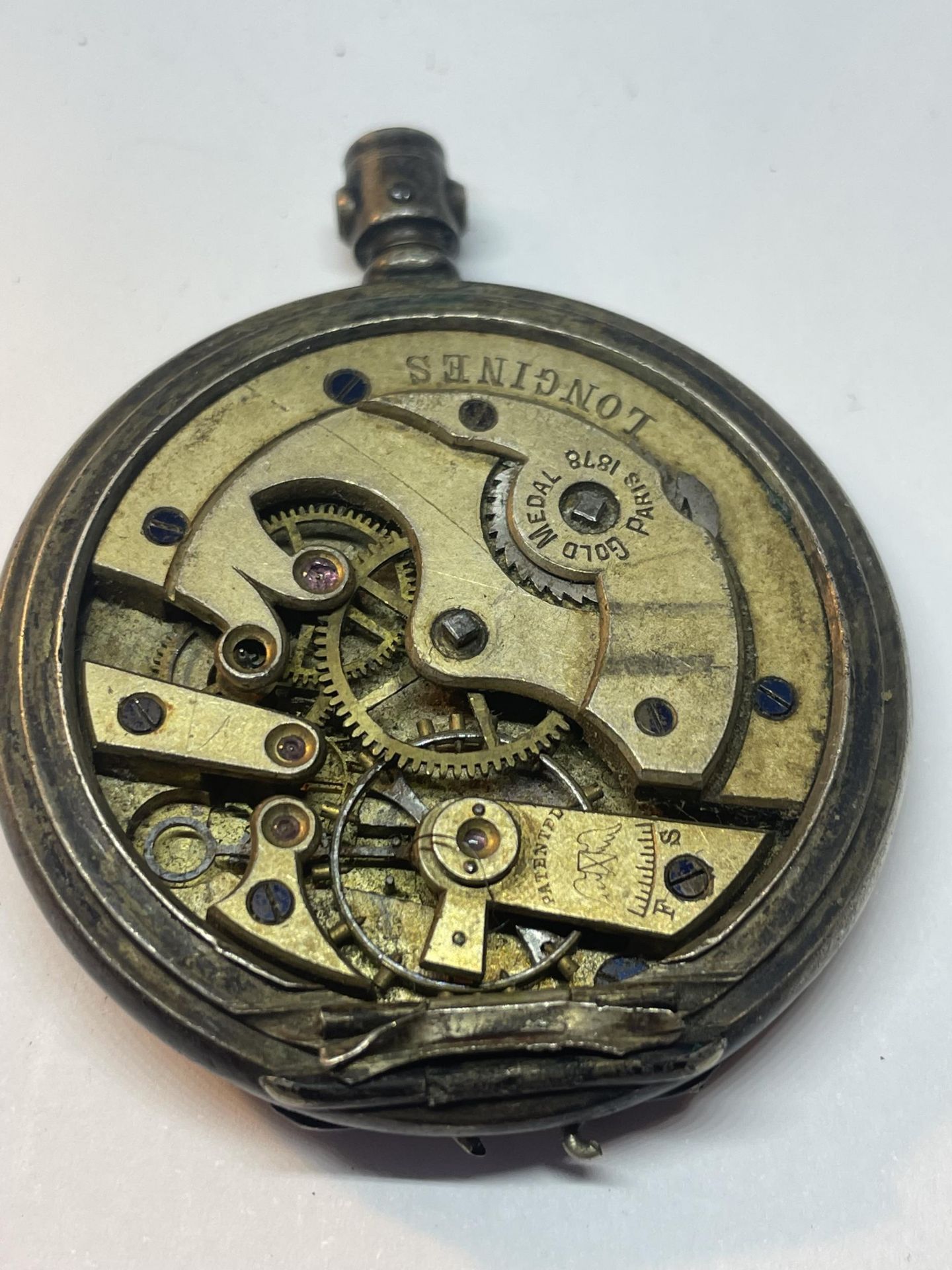 A GROUP OF STERLING SILVER POCKET WATCHES, LONGINES 1878, FINE SILVER & .925 CASE - Image 2 of 11