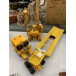TWO DIECAST CONSTUCTION MODELS - CATERPILLAR AND LORRY AND LOADER