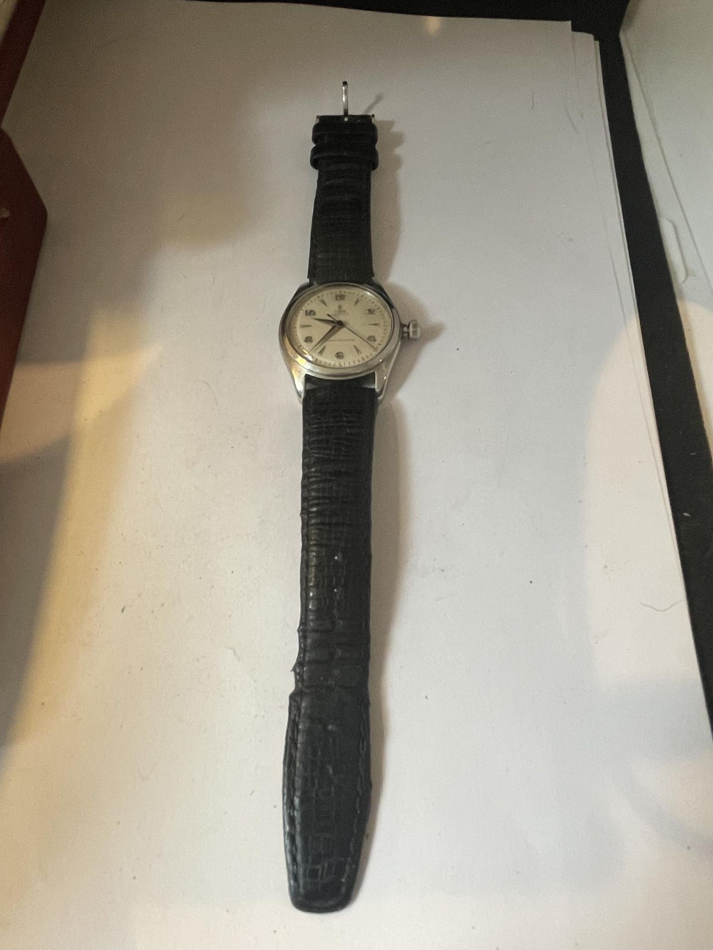 A GENTS TUDOR ROLEX OYSTER WRIST WATCH IN ORIGINAL BOX SEEN WORKING BUT NO WARRANTY - Image 3 of 5