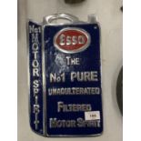 A CHROME ESSO MOTOR SPIRIT SIGN