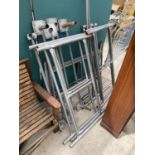 A METAL SCAFFHOLDING TOWER