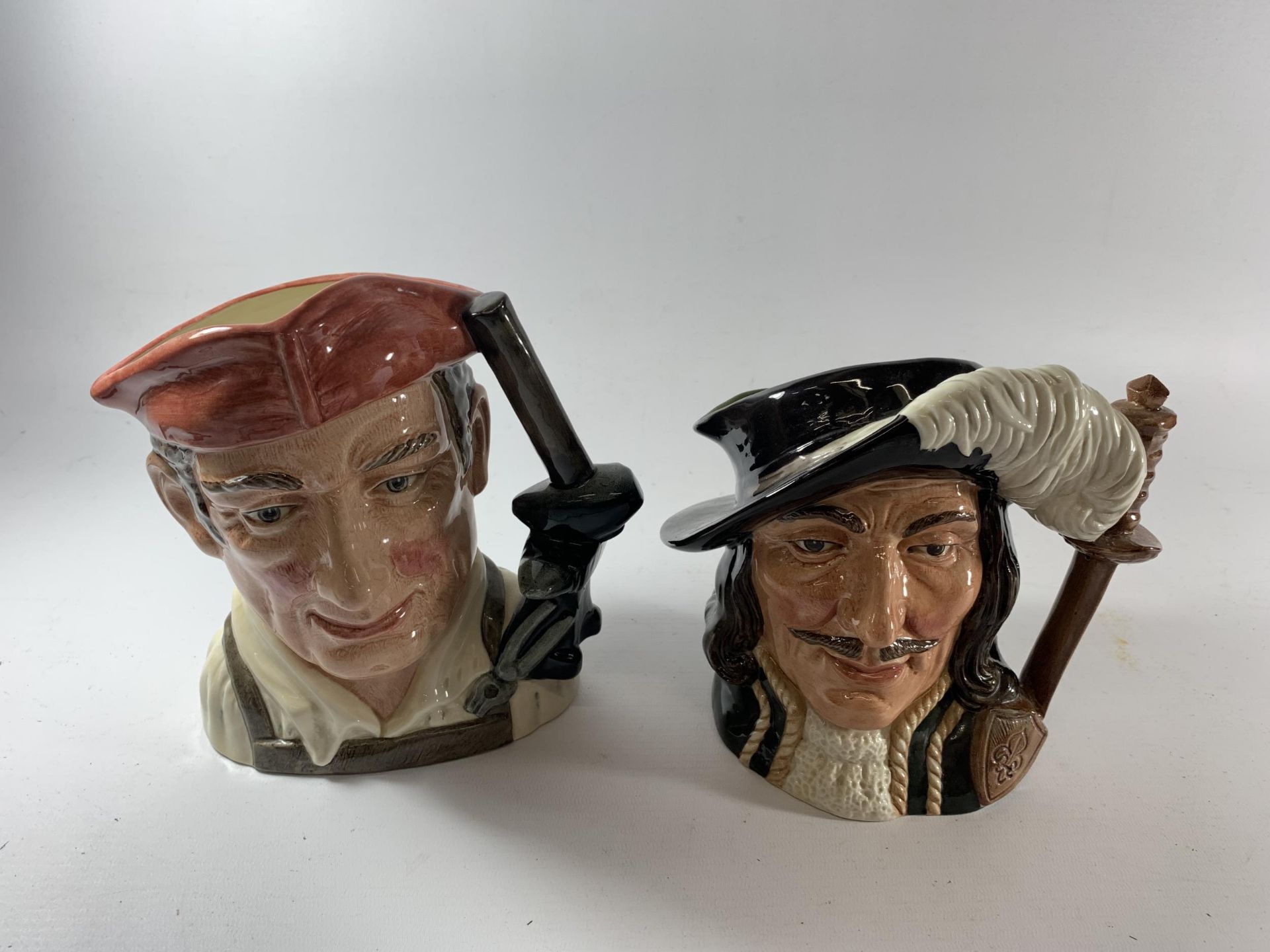 TWO ROYAL DOULTON CHARACTER JUGS - ATHOS & BLACKSMITH