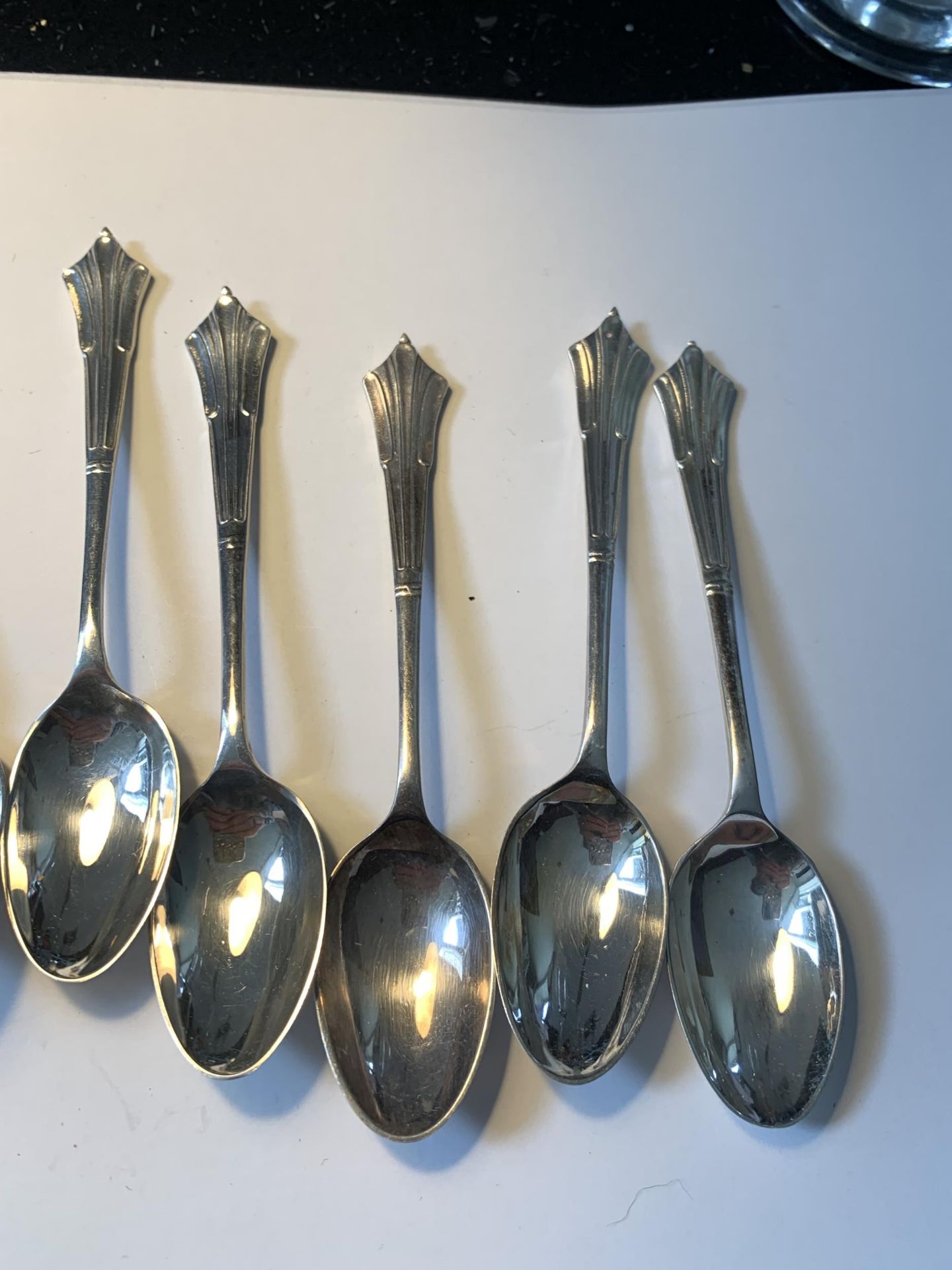 TEN SPOONS TO INCLUDE FIVE HALLMARKED BIRMINGHAM AND FIVE EPNS GORSS WEIGHT OF SILVER SPOONS 63.6 - Image 4 of 5