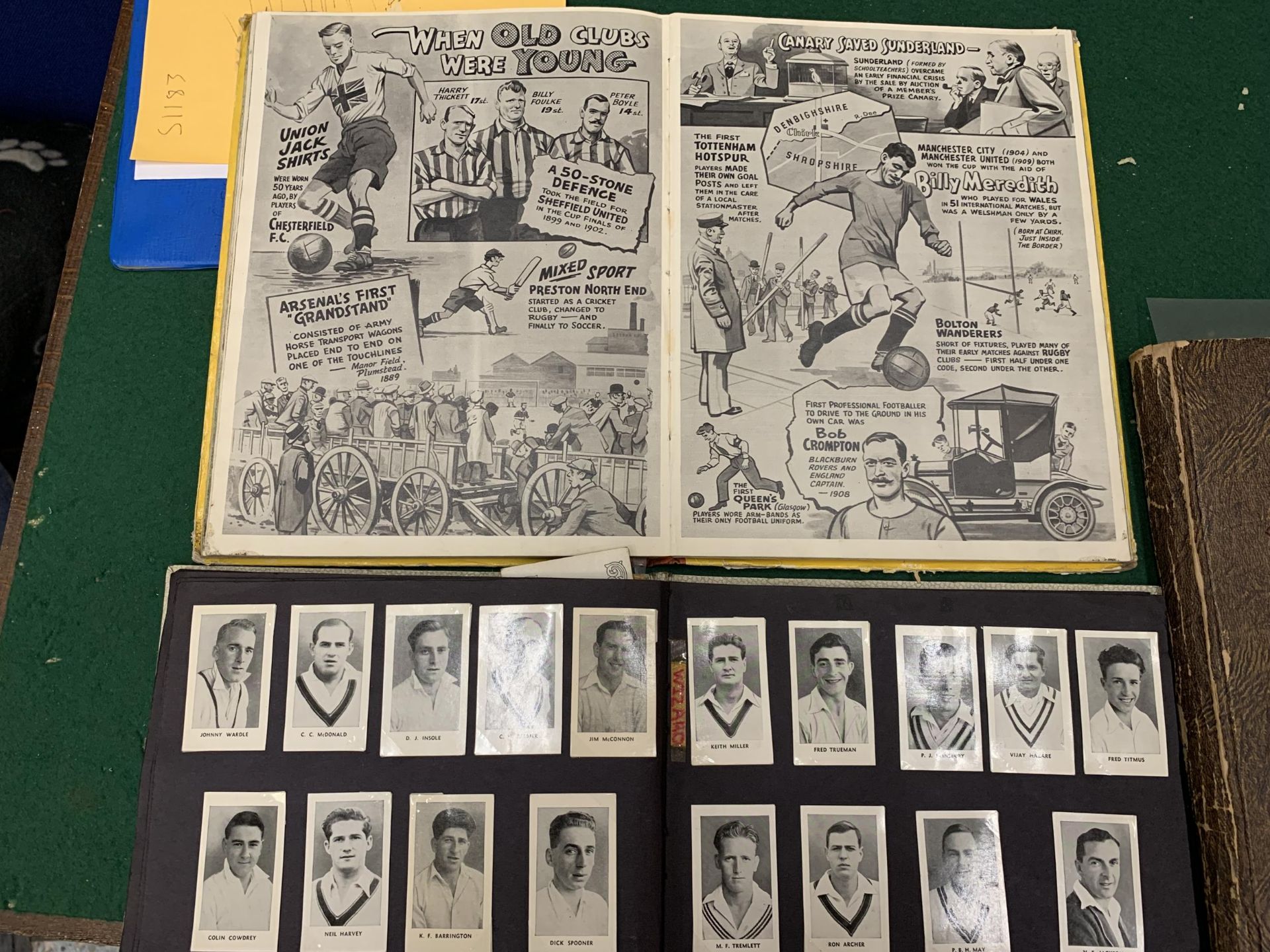 ALBUM OF WIZARD FOOTBALLERS & CRICKETERS CARDS, QTY PHOTOCARDS Of FOOTBALL, CRICKET & HORSE RACING & - Image 4 of 5