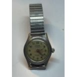 A HELOISA MILITARY STYLE WATCH SEEN WORKING BUT NO WARRANTIES