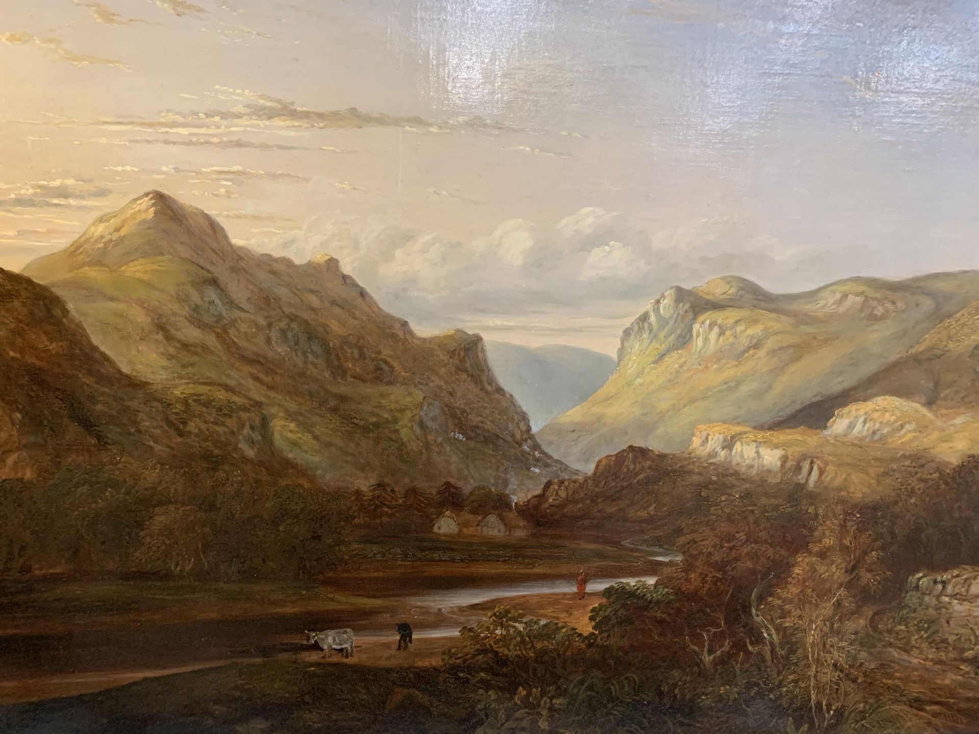 A LARGE GILT FRAMED OIL ON CANVAS BY HENRY G DUGUID 'GLENME' - SOLD AS LOT 108 AT SOTHEBYS ON 14. - Image 3 of 3