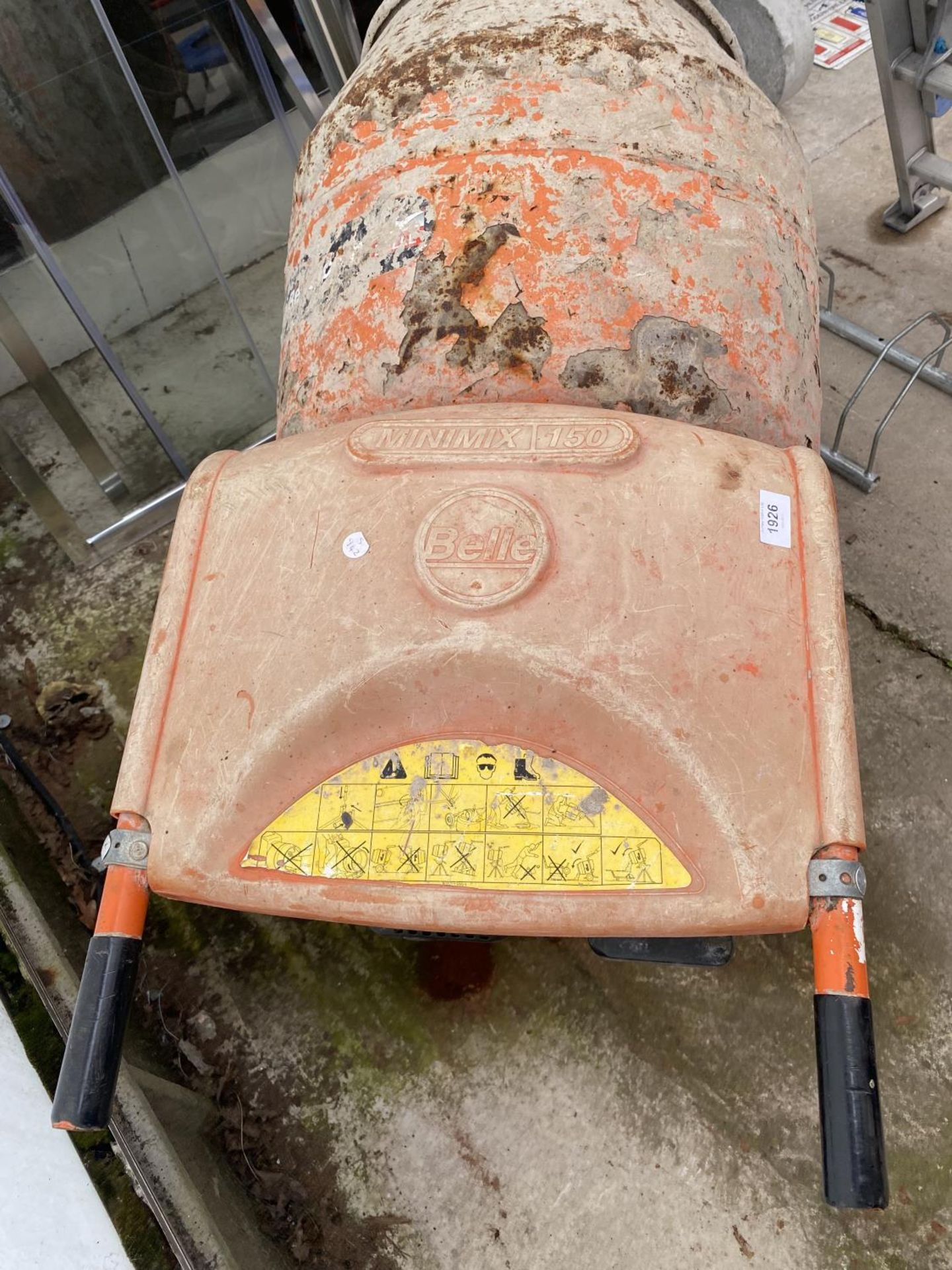 A BELLE MINIMIX150 ELECTRIC CEMENT MIXER - Image 3 of 3