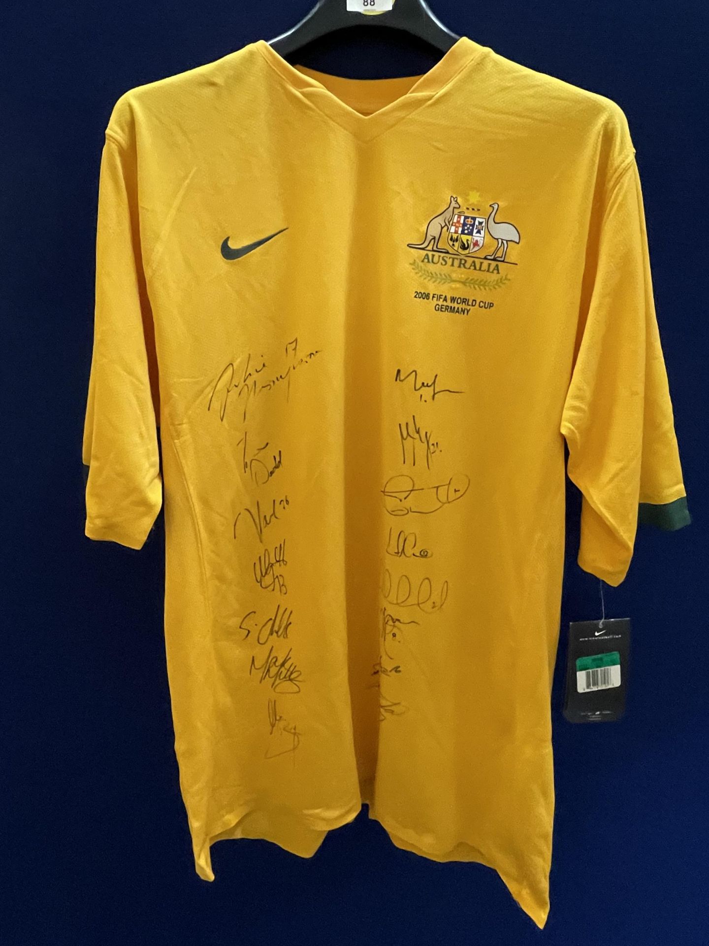 A SIGNED AUSTRALIAN FIFA 2006 WORLD CUP, GERMANY SHIRT