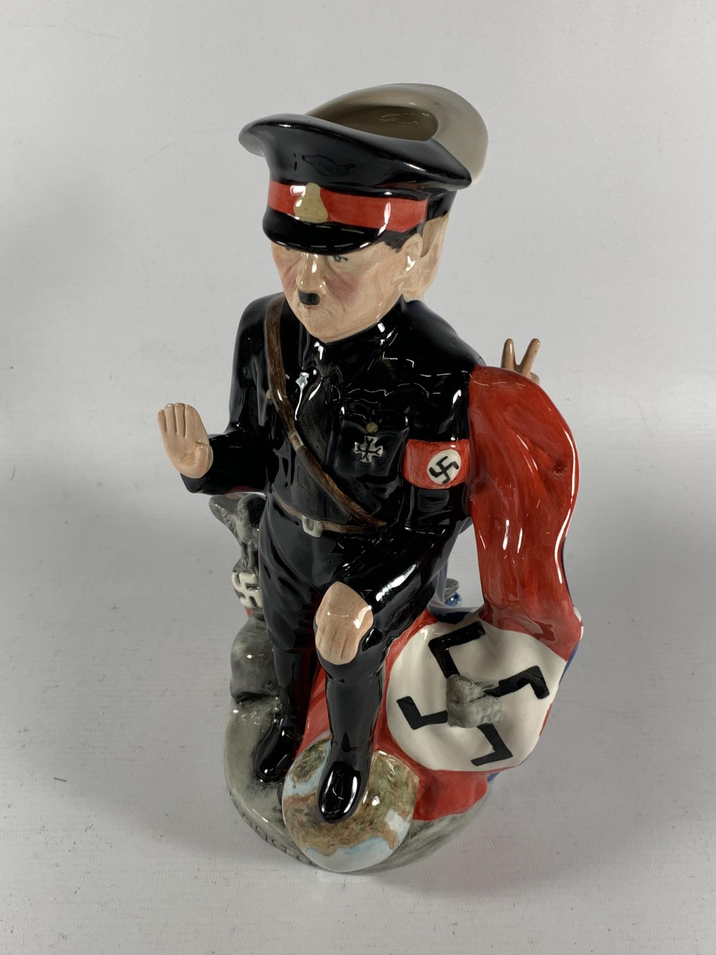 A RARE TWO SIDED LADY GRACE CHINA TOBY JUG, WINSTON CHURCHILL AND HITLER, LIMITED EDITION - Image 2 of 4