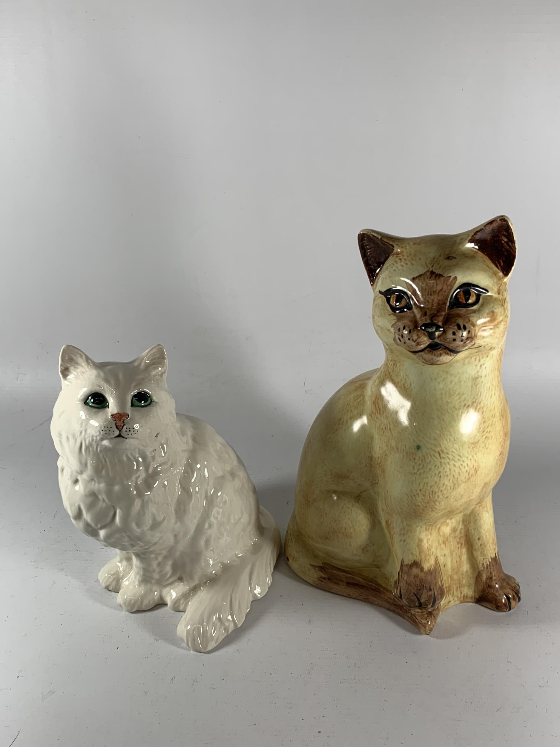 TWO CERAMICS CATS - PRICE AND A BESWICK 1867 EXAMPLE
