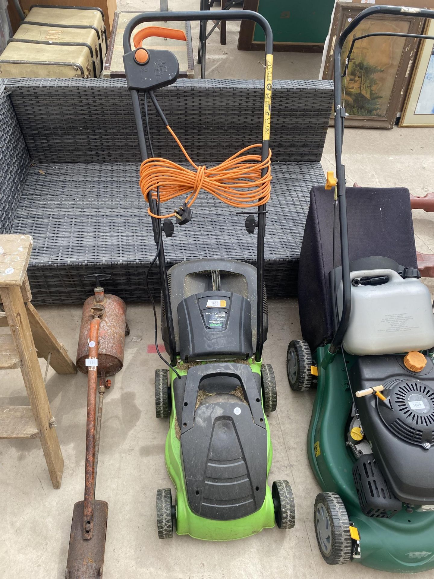 AN ELECTRIC CHALLENGE LAWNMOWER