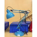 A TURQUOISE LAMP
