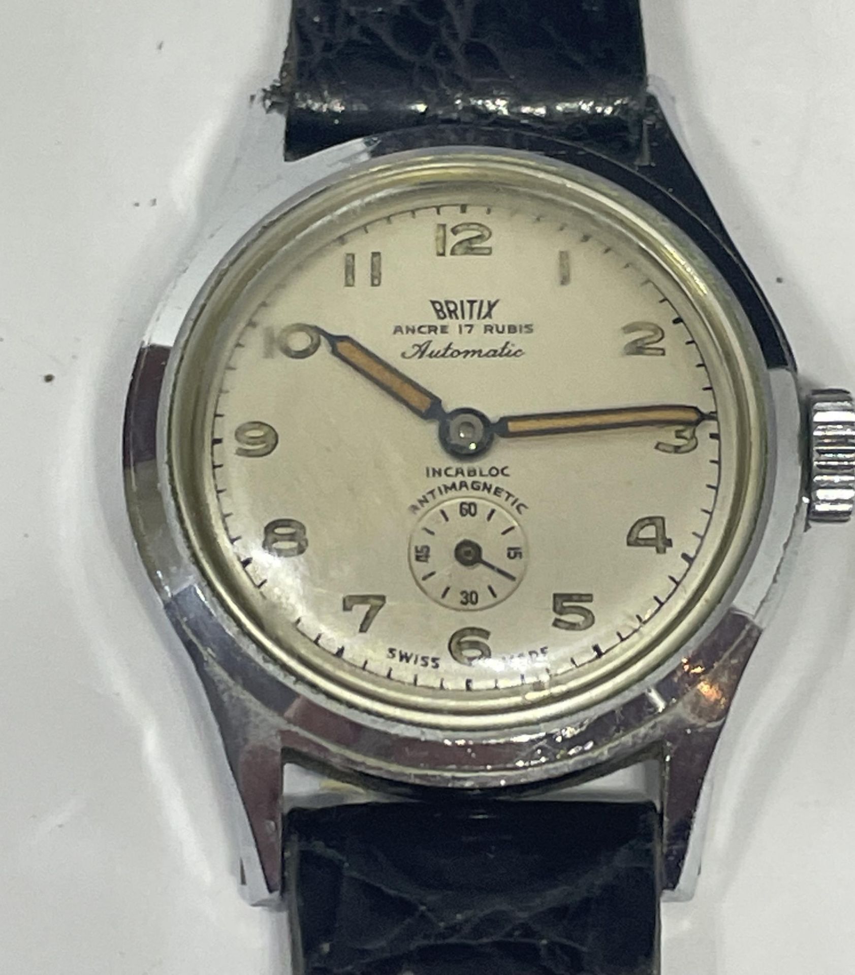 A VINTAGE BRITIX AUTOMATIC WRIST WATCH