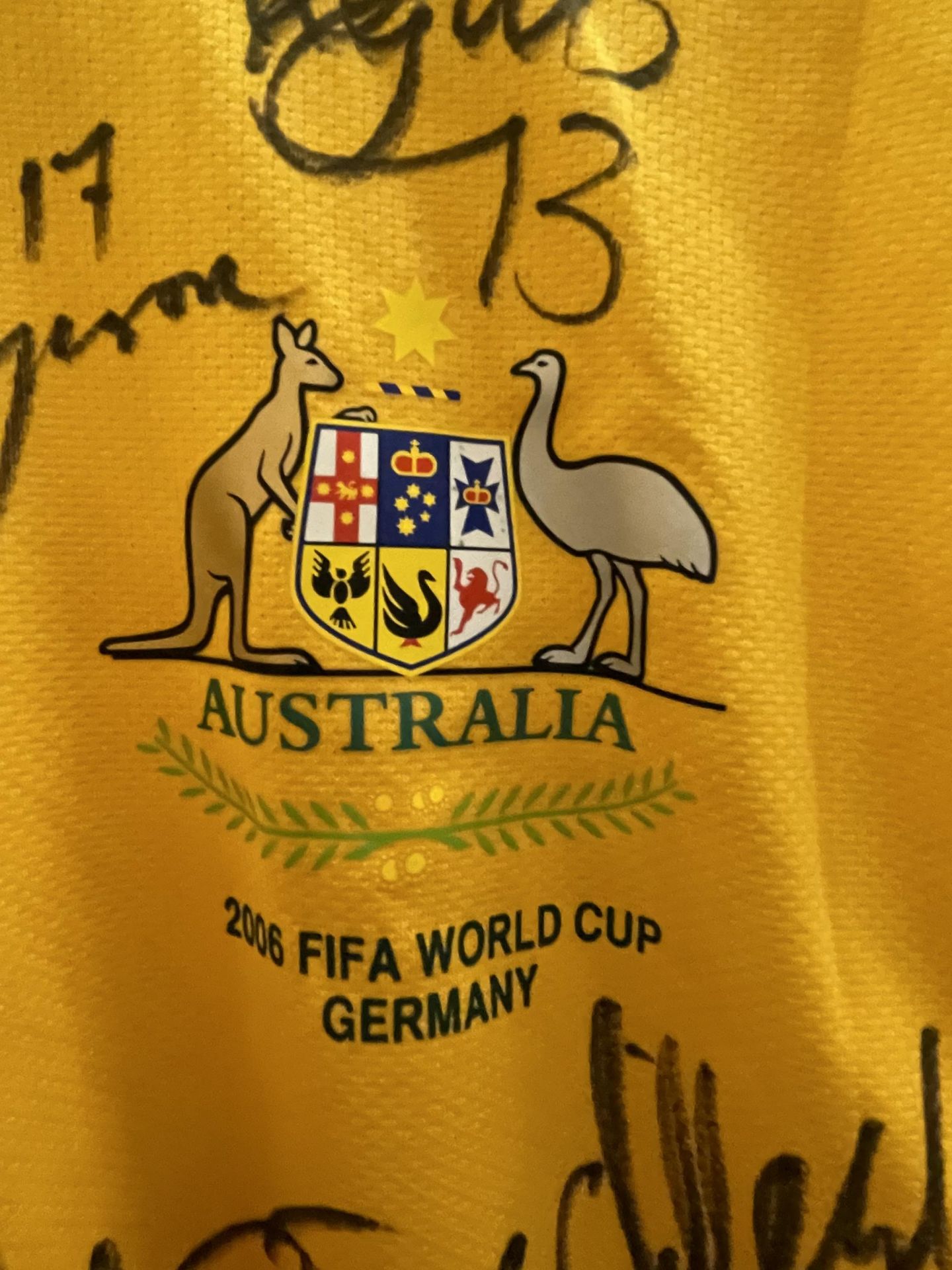 A SIGNED AUSTRALIAN FIFA 2006 WORLD CUP, GERMANY SHIRT - Image 2 of 7