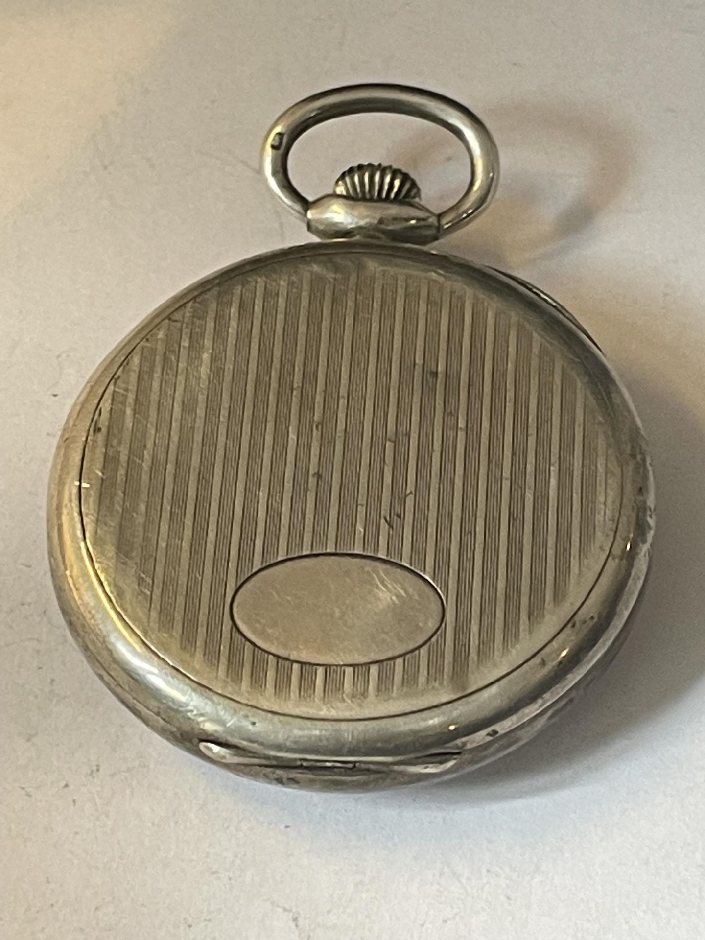 A SILVER ZENITH POCKET WATCH SEEN WORKING BUT NO WARRANTY - Image 2 of 3