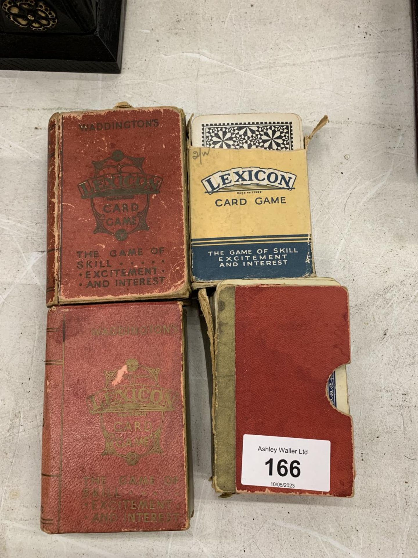 FOUR VINTAGE PACKS OF LEXICON IN ORIGINAL CASES TO INCLUDE WADDINGTON