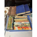 A QUANTITY OF VINTAGE BOOKS TO INCLUDE LIFE OF THE PRINCE CONSORT VOL 1 AND 111, CHARLES DICKENS