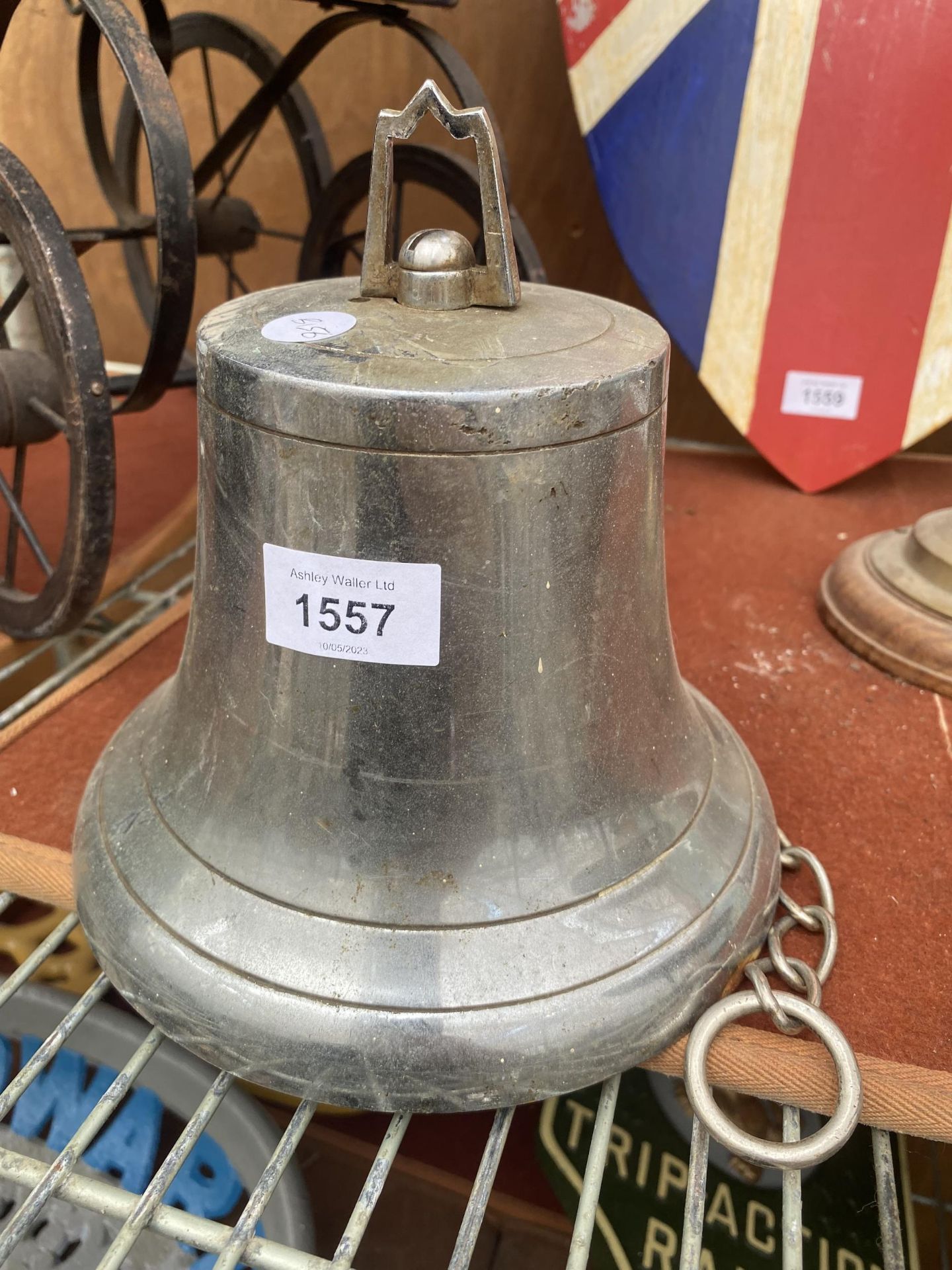 A VINTAGE STYLE CHROME BELL