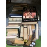 A LARGE QUANTITY OF BOOKS TO INCLUDE THE INGRID BERGMAN STORY, POLE TO POLE BY MICHAEL PALIN, THE