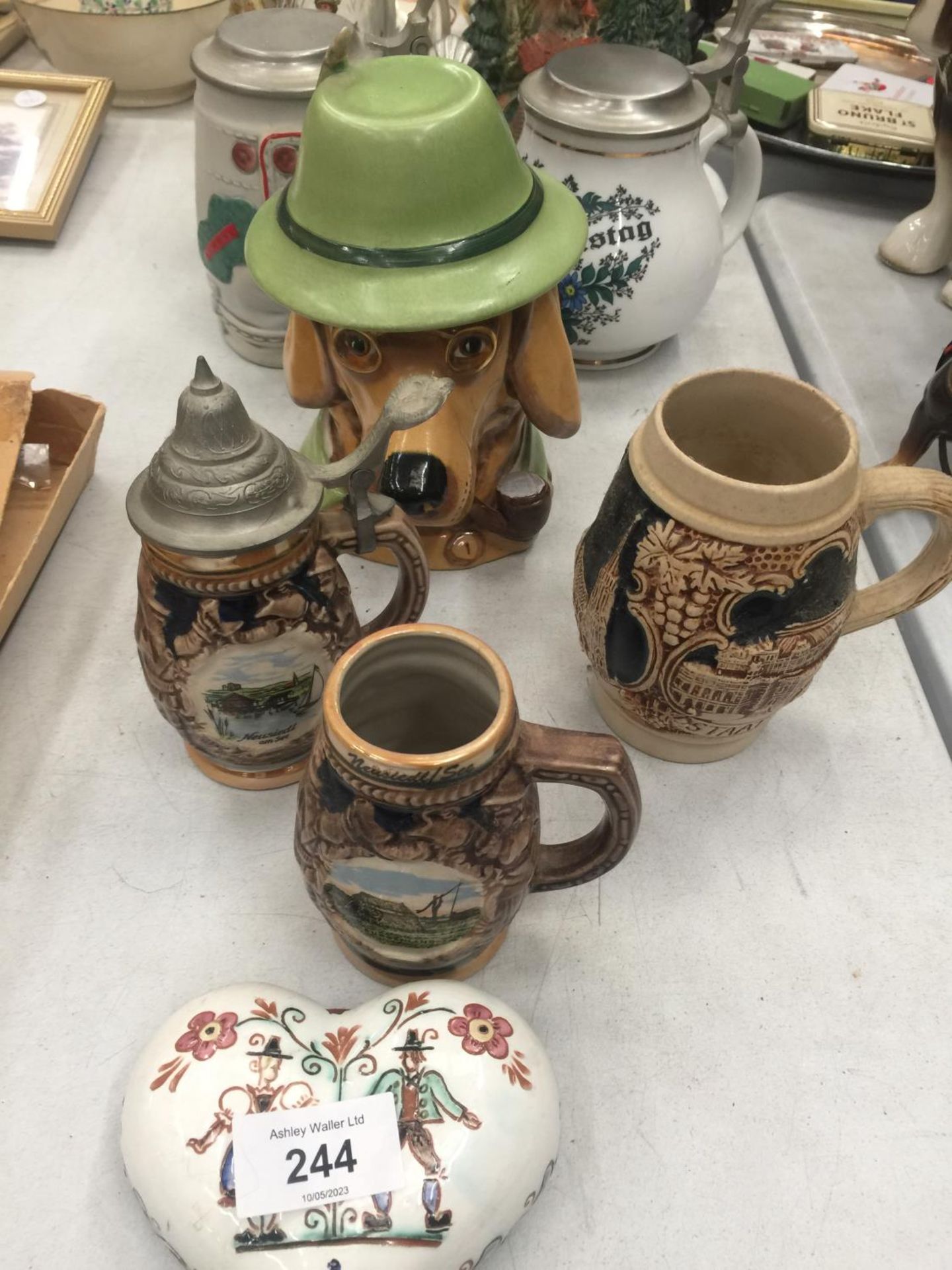 A COLLECTION OF GERMAN STEINS, ETC - Image 2 of 3