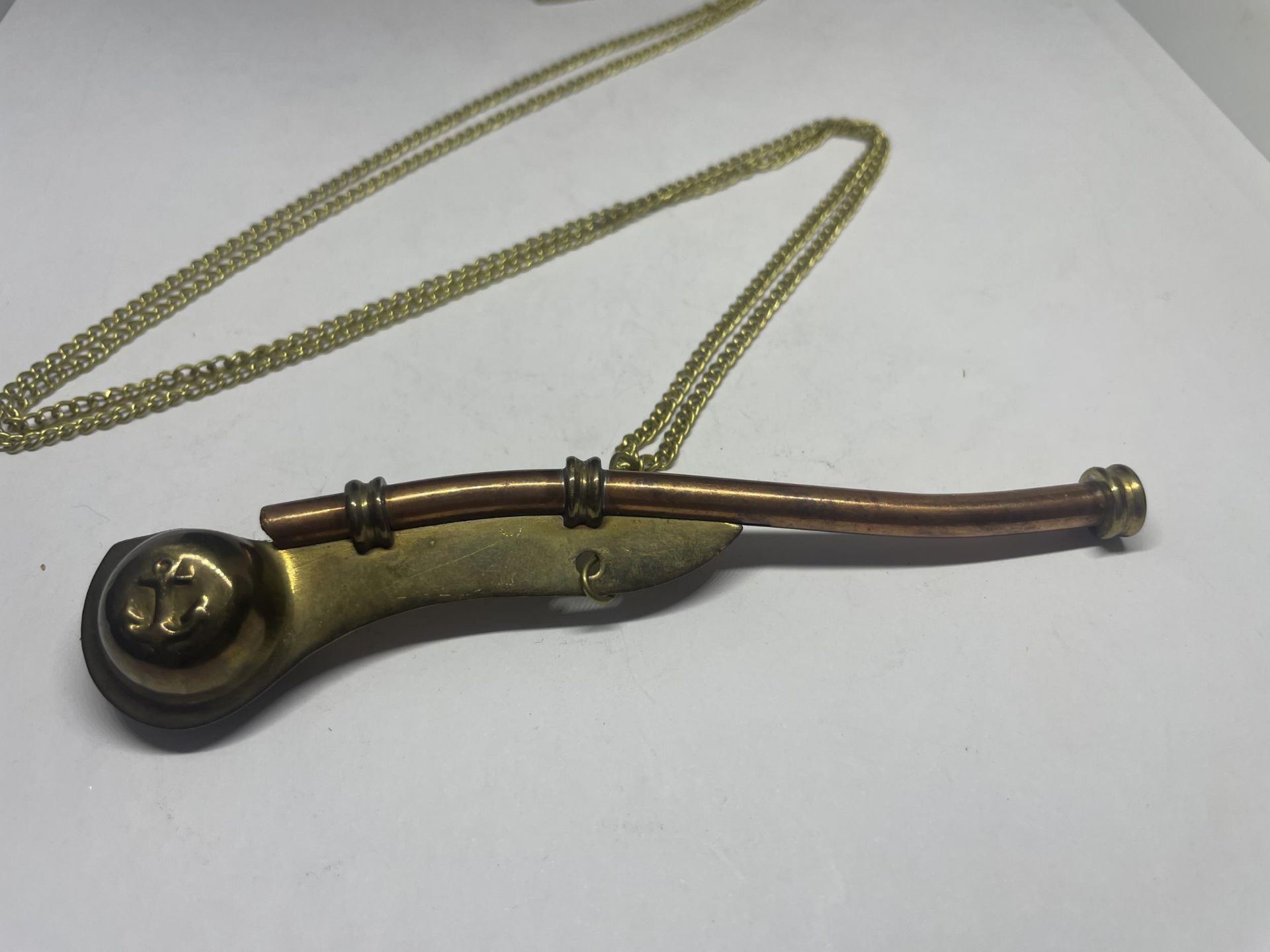 A BOSSONS WHISTLE AND CHAIN - Image 3 of 3