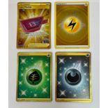 4 X POKEMON RARE GOLD SECRET RARE CARDS - THREE ENERGIES AND A LURE MODULE
