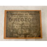 AN ALDERLEY, ALDERLEY EDGE AND WILMSLOW 1888 DIRECTORY BOOK