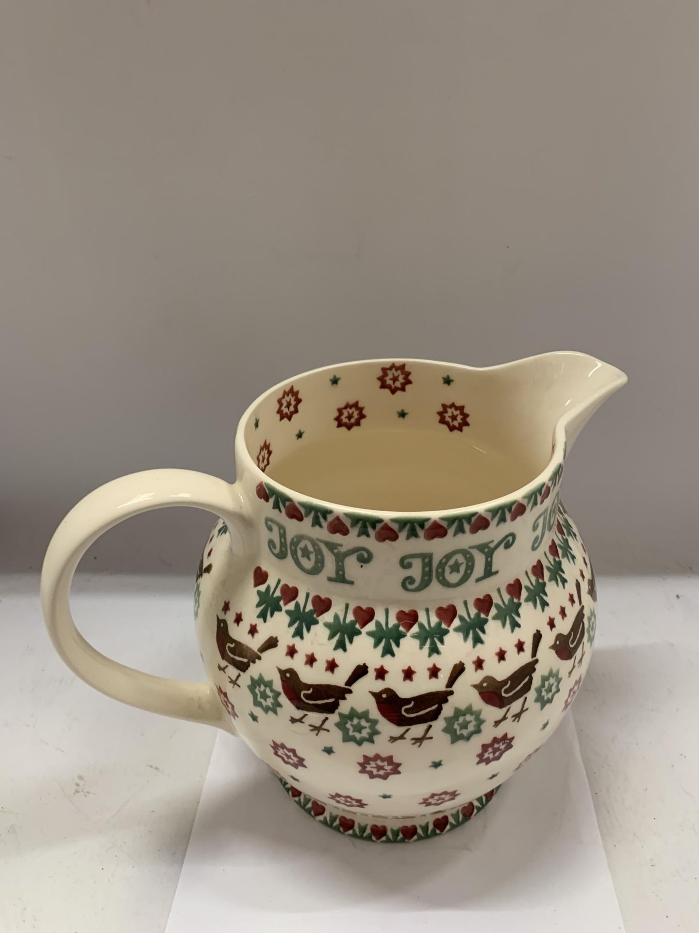 AN EMMA BRIDGEWATER JOY CREAM JUG - Image 2 of 3