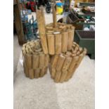 FIVE ROLLS OF HALF ROUND LOG ROLLS