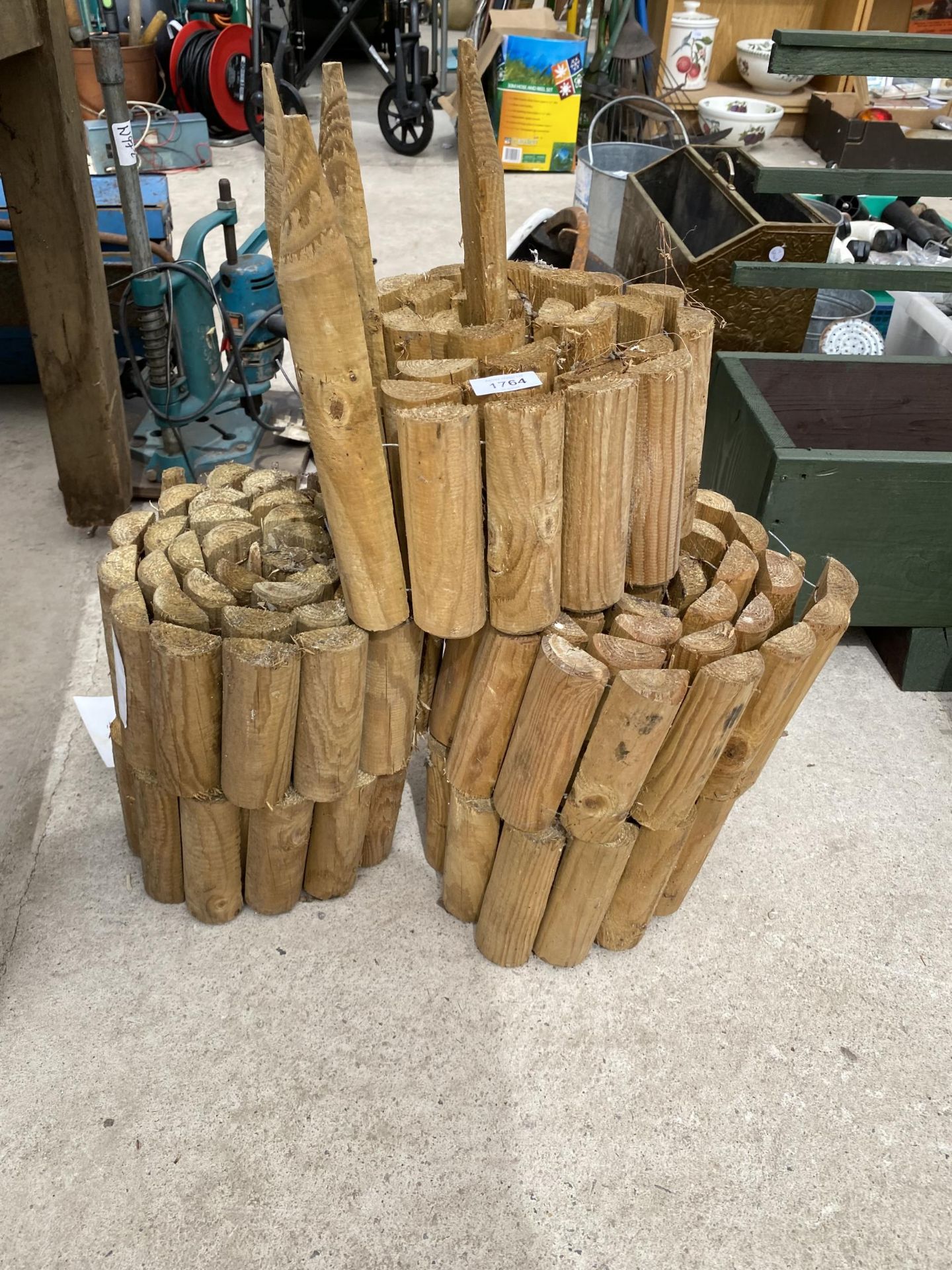 FIVE ROLLS OF HALF ROUND LOG ROLLS