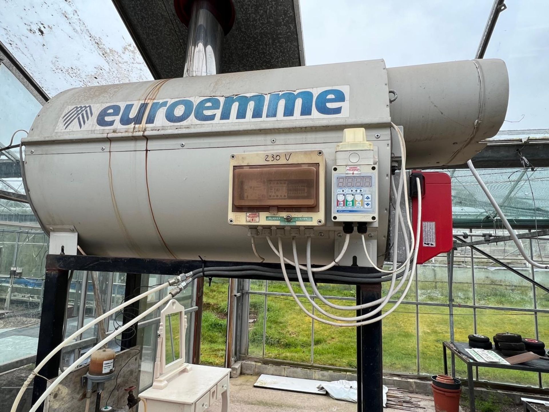 A RECO EUROEMME HEATER MODEL GP50 ON STAND NO VAT