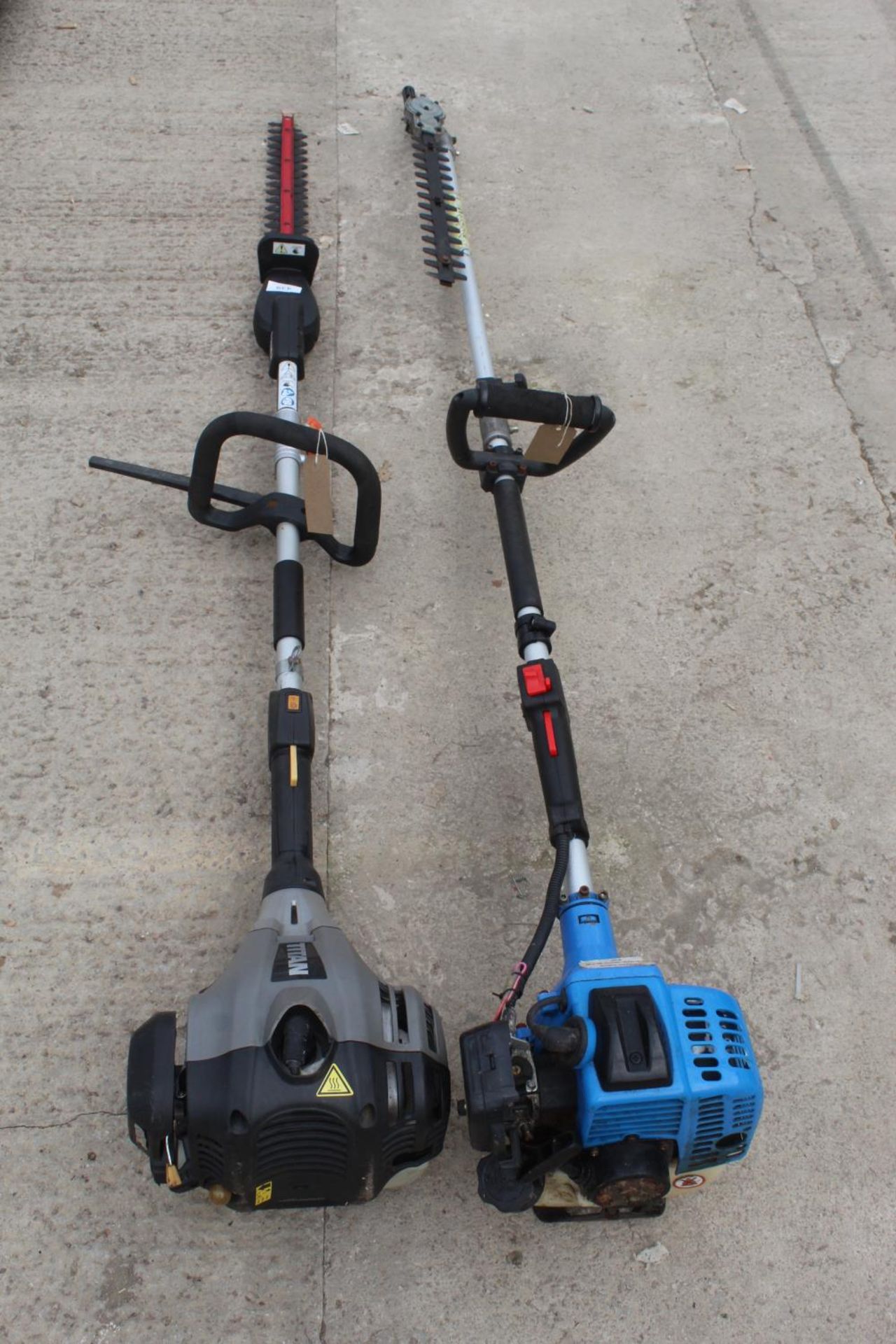 TWO LONG REACH PETROL HEDGE CUTTERS - PLUS VAT