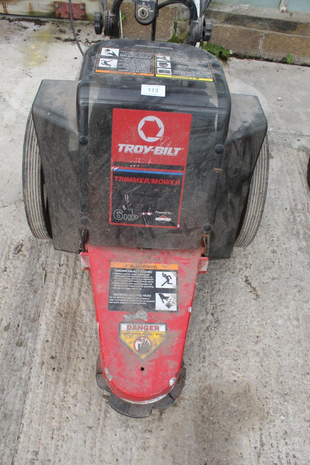 A TROY-BILT PETROL TRIMMER/MOWER BELIEVED IN WORKING ORDER BUT NO WARRANTY GIVEN NO-VAT - Image 4 of 4