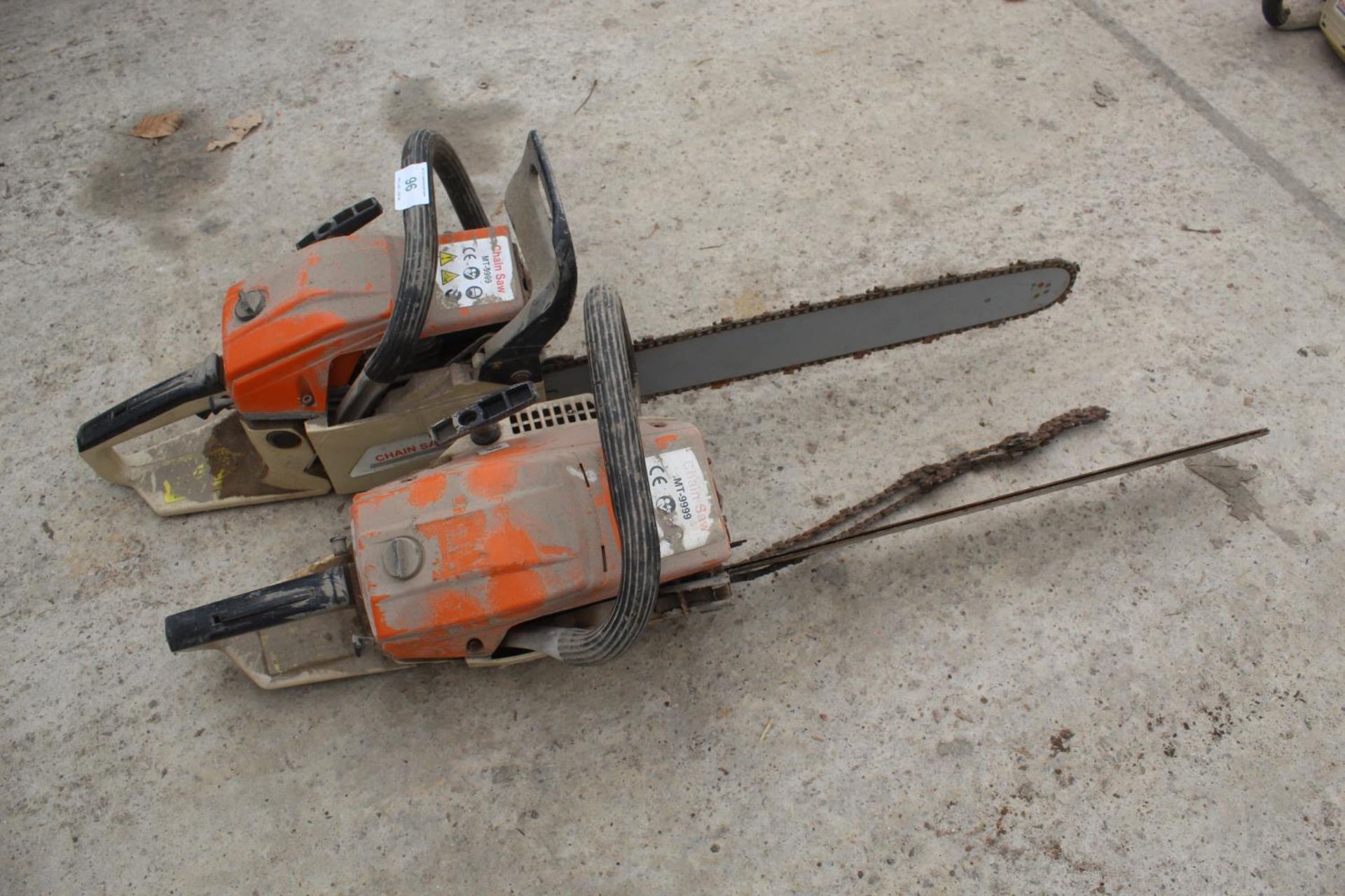 2 CHAINSAWS MAKE UNKNOWN NO VAT - Image 2 of 2