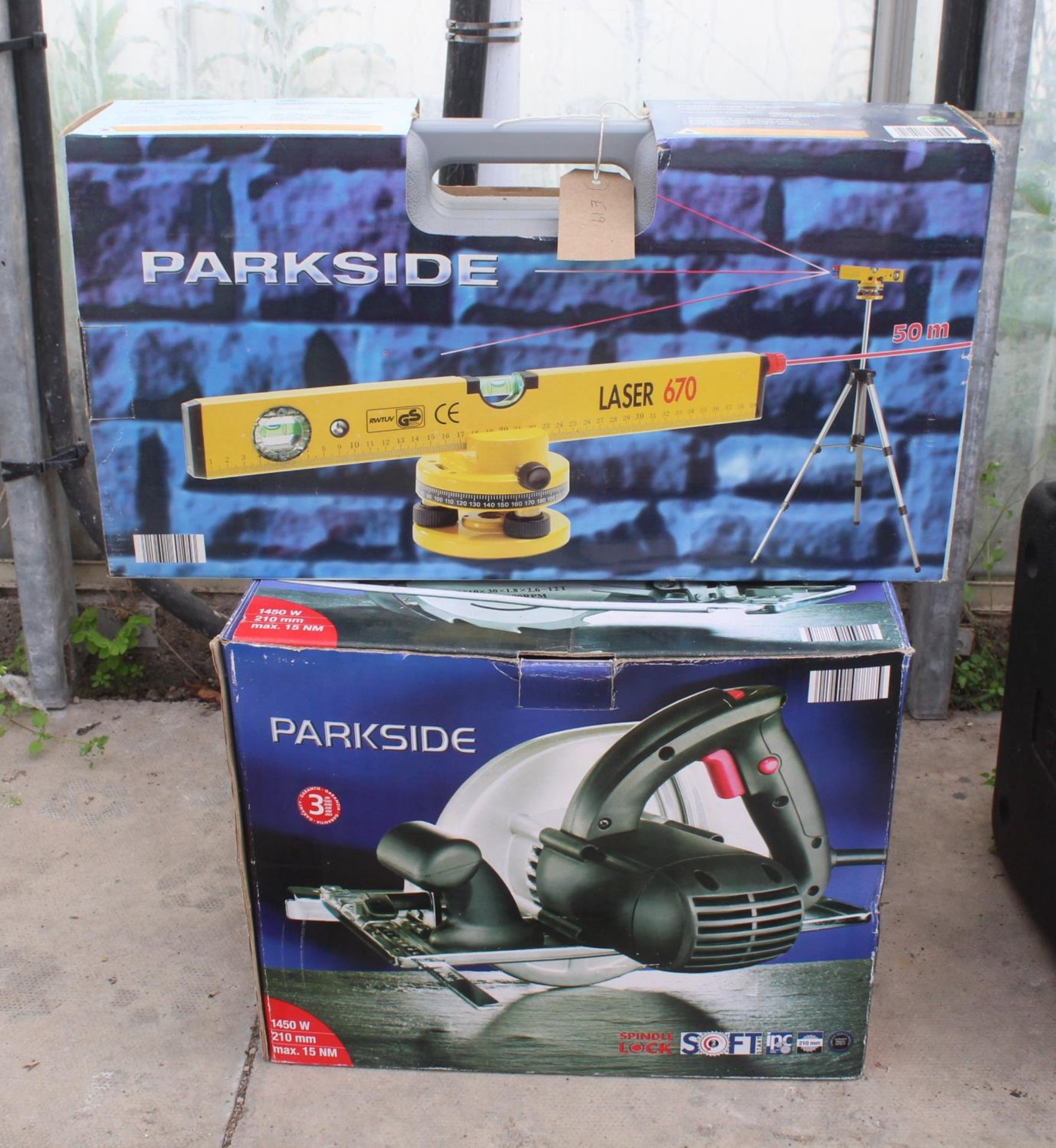 PARKSIDE SAW & LASER LEVEL - WORKING - NO VAT