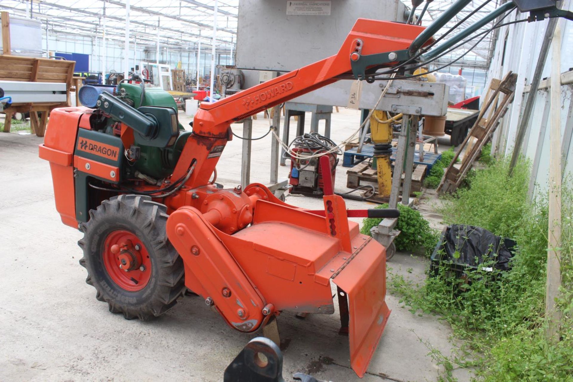 HOWARD DRAGON ROTOVATOR FROM A SMALL NURSERY DISPERSAL SALE NO VAT - Image 3 of 3