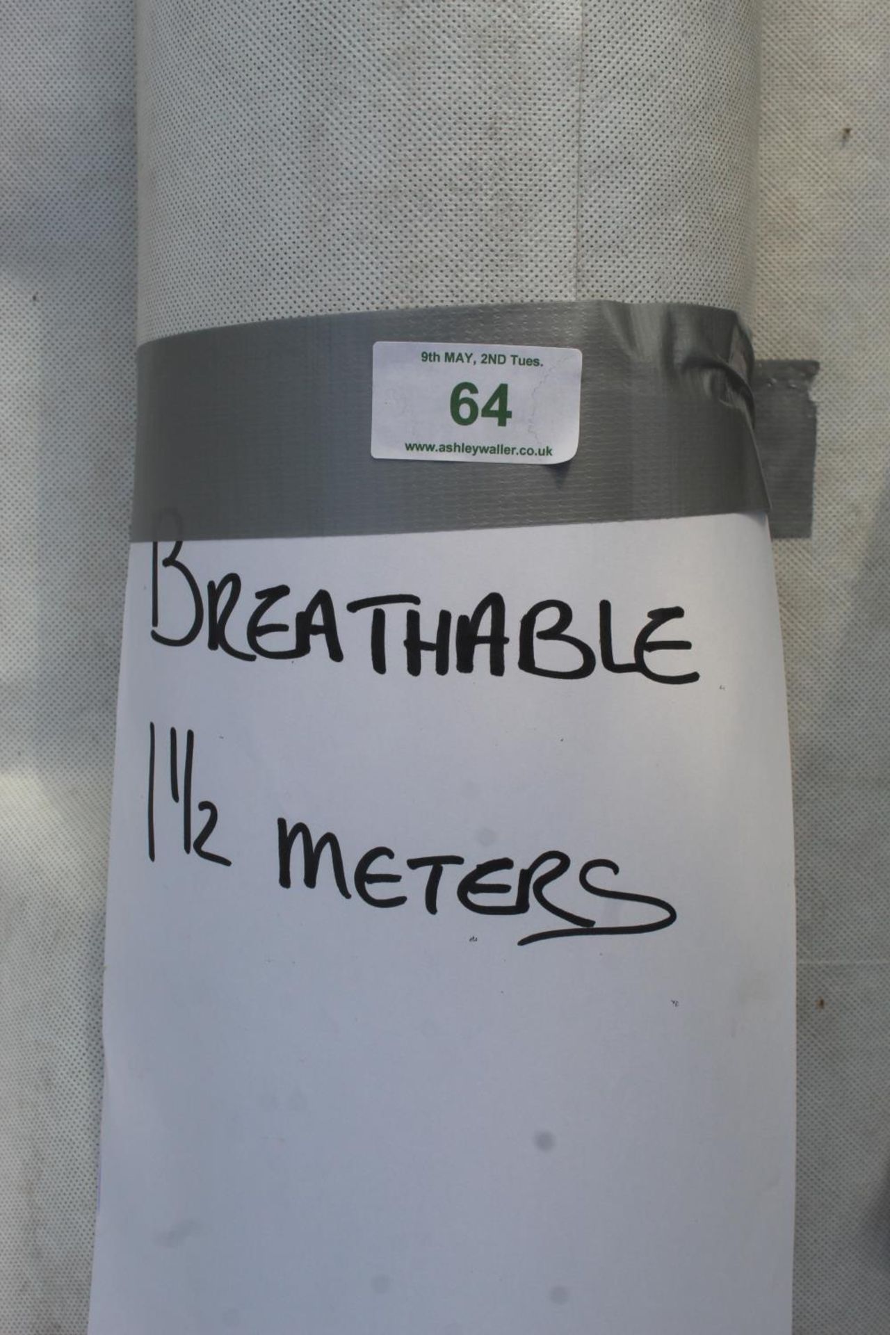 3 ROLLS OF BREATHABLE FELT 1½ MTRS NO VAT - Image 2 of 2